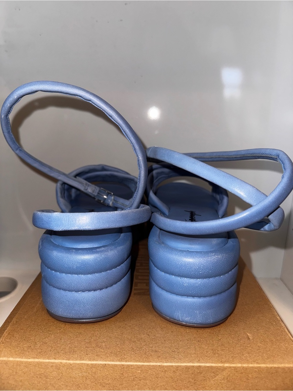 Free People Harper Platform Sandals in Carnival Cobalt Blue Size 9, 39.5 - Picture 6 of 11